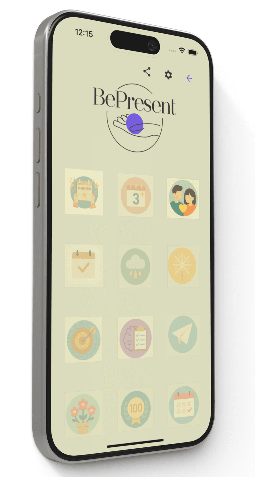 BePresent app screenshot – Gentle reminders to reflect